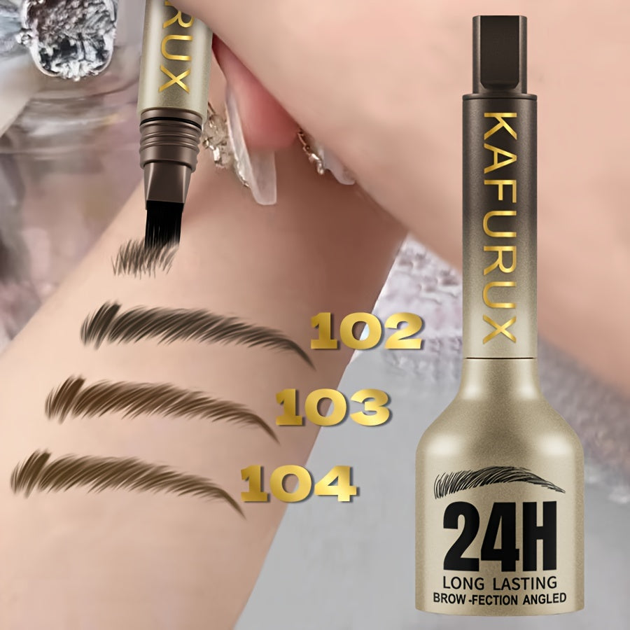 Qosh qalam suyuqqa chidamli, terga chidamli, uzoq davom etadigan jigarrang va qora makiyaj