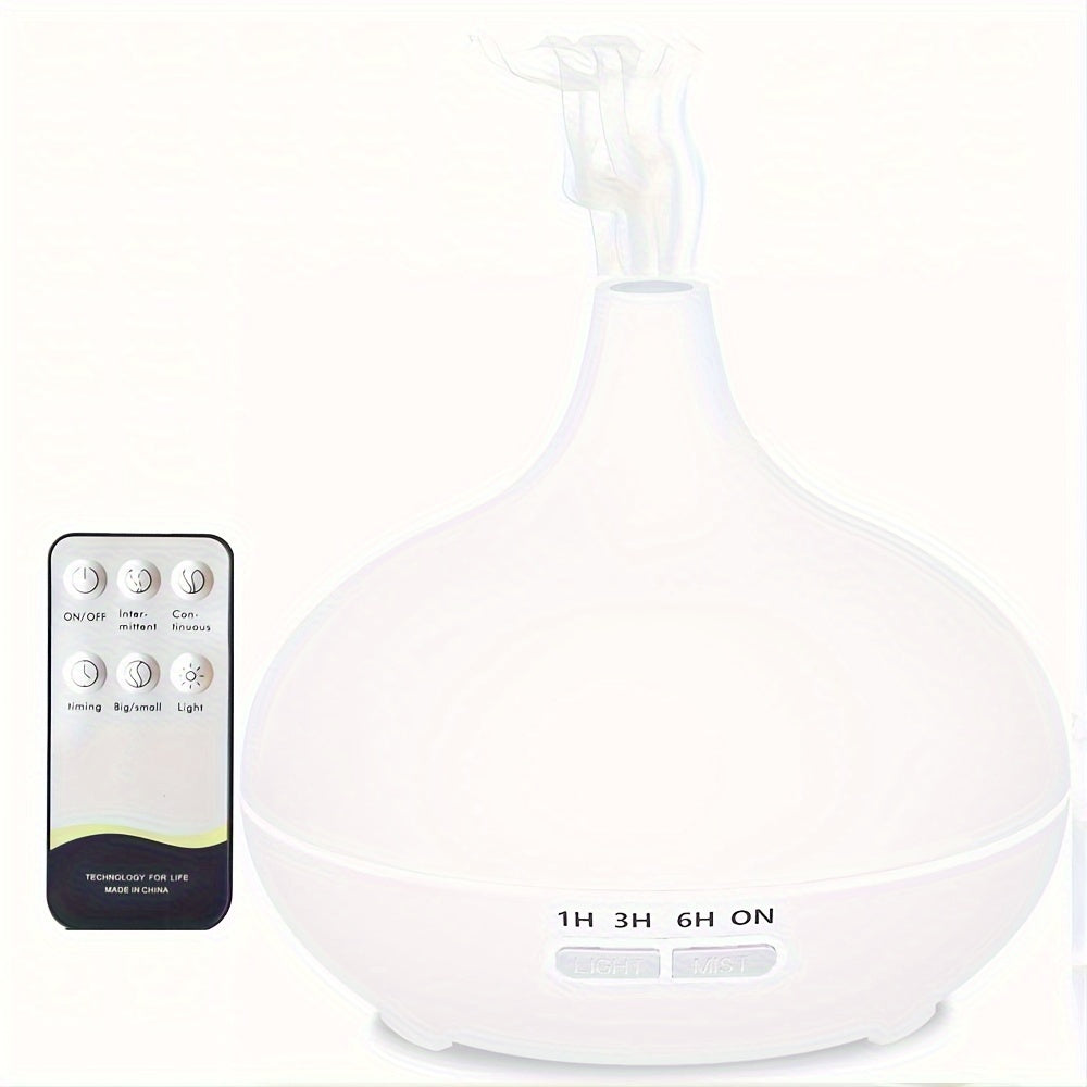 550ml Ultrasonic Essential Oil Diffuser with Remote Control Waterless Auto-Off
