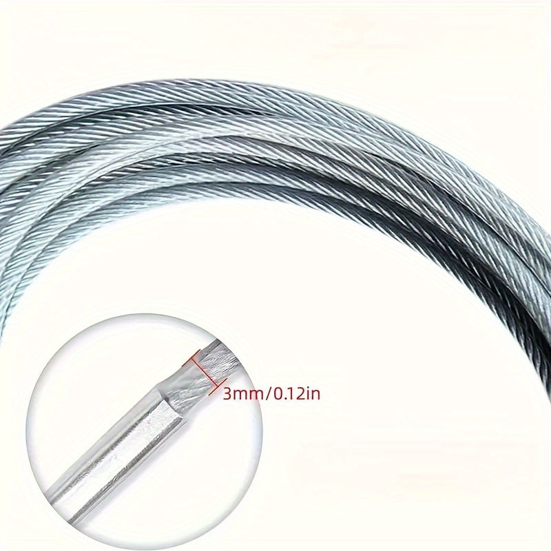 Heavy-Duty Reflective Dog Tie-Out Cable 4.57m for Large Dogs Up to 113kg Waterproof Steel Wire