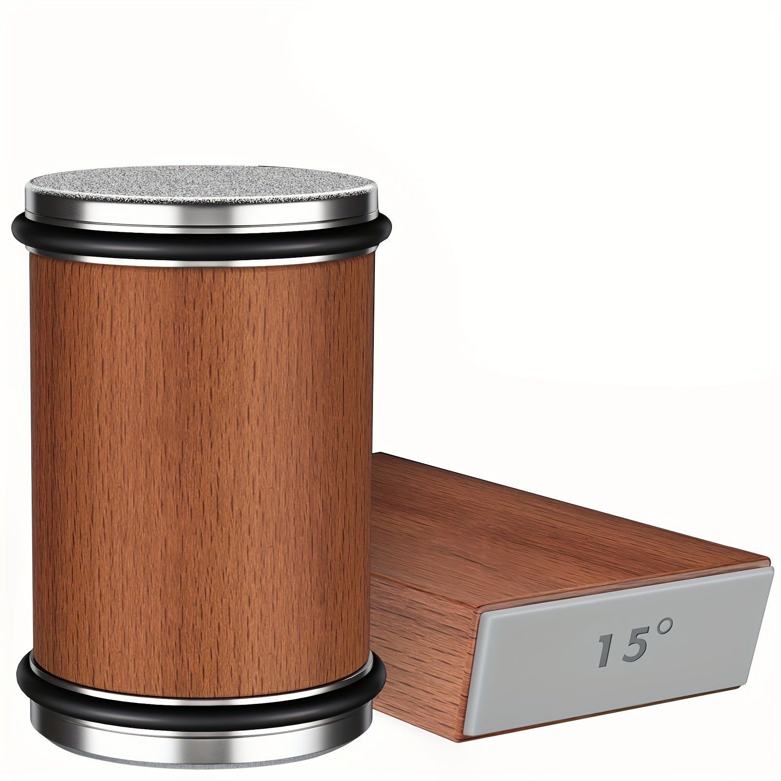 Kit de afilador de cuchillos con piedras de diamante, tecnología de ángulo magnético de 15/20 grados para cuchillos de cocina