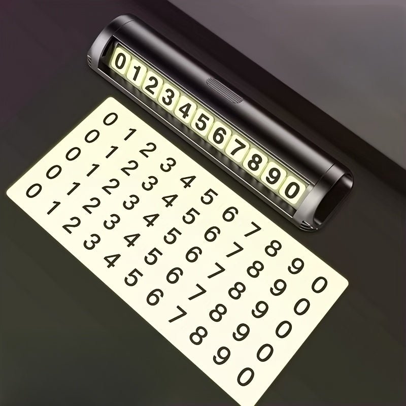 1 dona diskret avtomobil to'xtash telefon raqami plitkasi vaqtincha boshqaruv paneli uchun