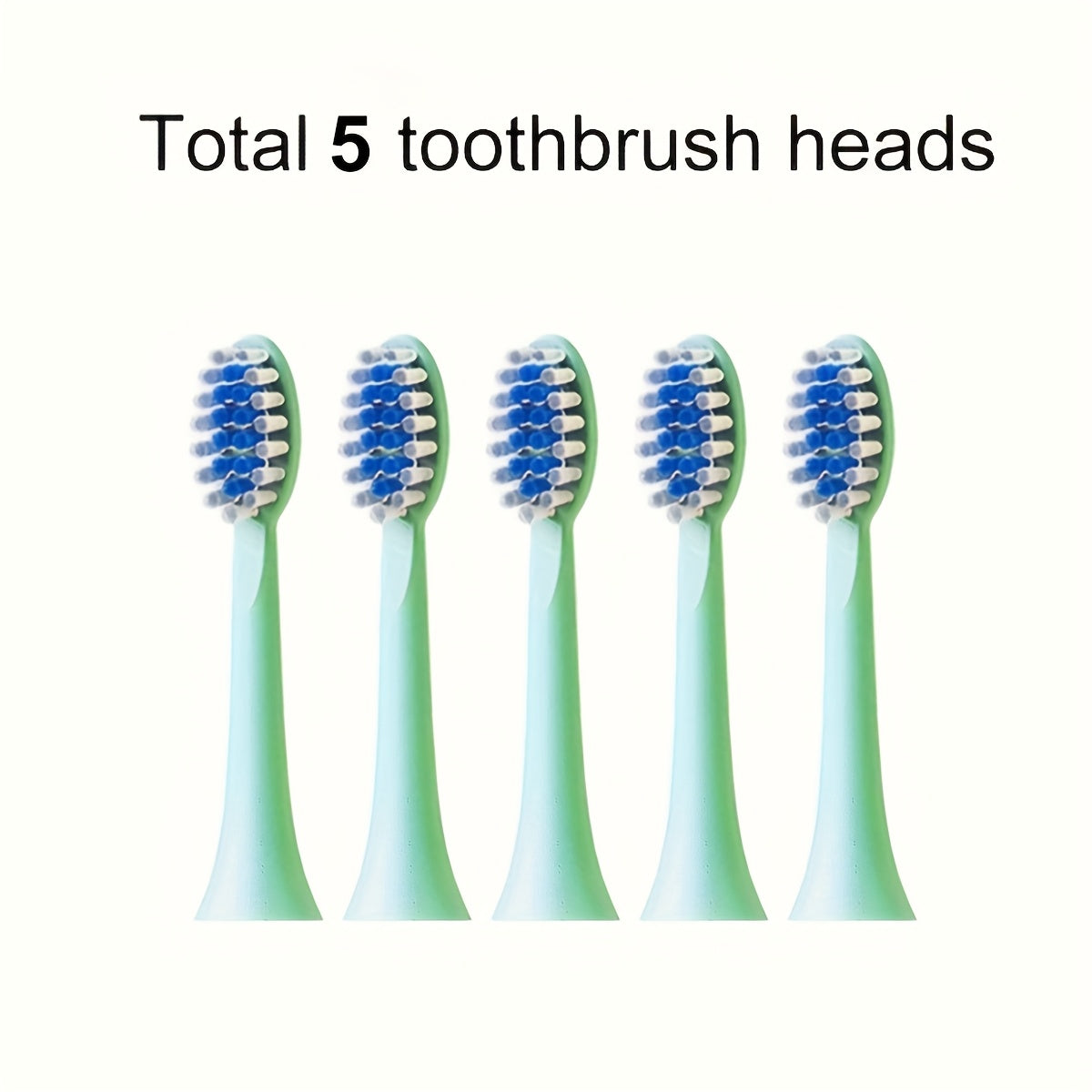 Cepillo de dientes eléctrico para adultos con batería, con 5 cabezales y estuche