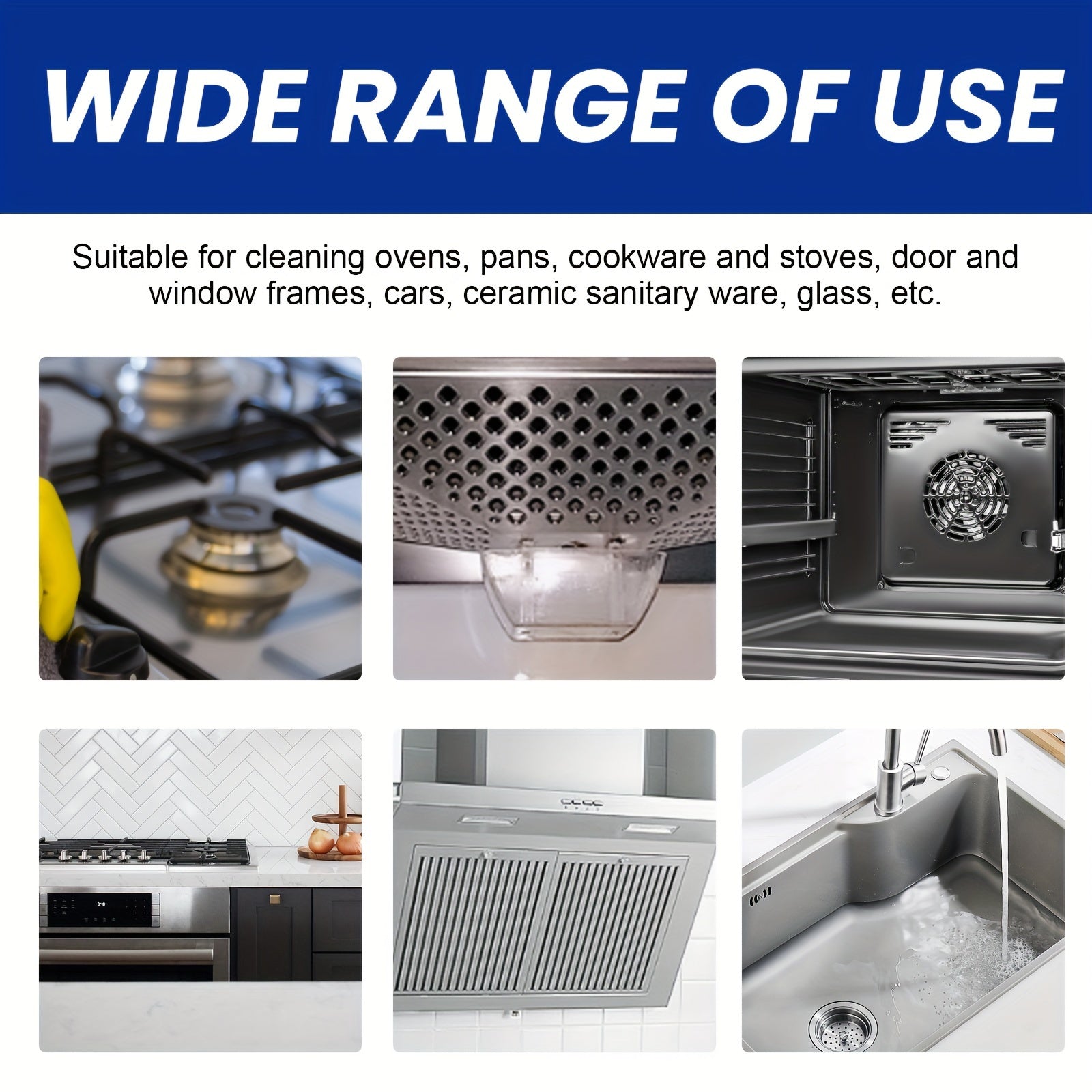 Qozon, qozonlar va yog' qoldiqlarini chuqur tozalash uchun oshxona tozalovchi jel