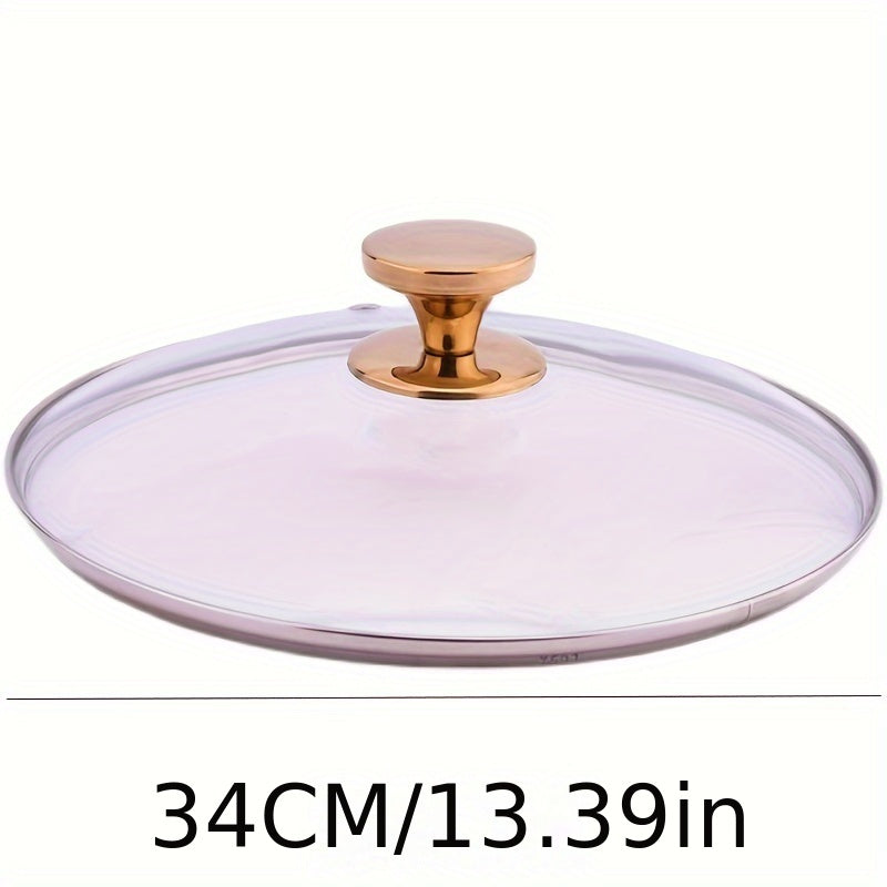 Tempered Glass Lid for Wok and Soup Pot Durable Explosion-Proof Universal Fit