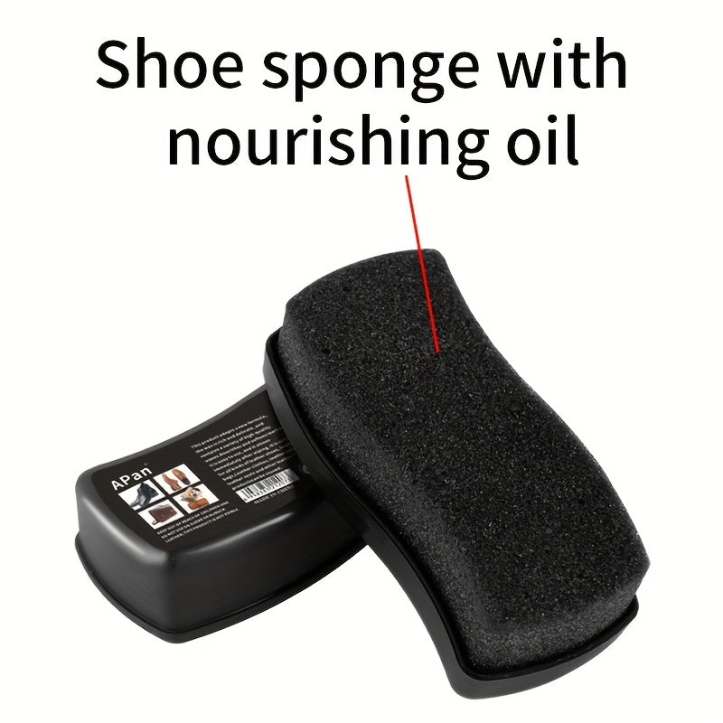 Universal Shoe Polish and Cleaner Sponge for Leather Shoes, Colorful, Stain-Removing