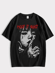 Men's Gothic Graphic T-Shirt Short Sleeve Crew Neck Polyester Streetwear for Spring Autumn