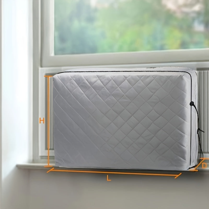 Indoor Air Conditioner Cover Waterproof Windproof Dustproof Protector for Home Cooling