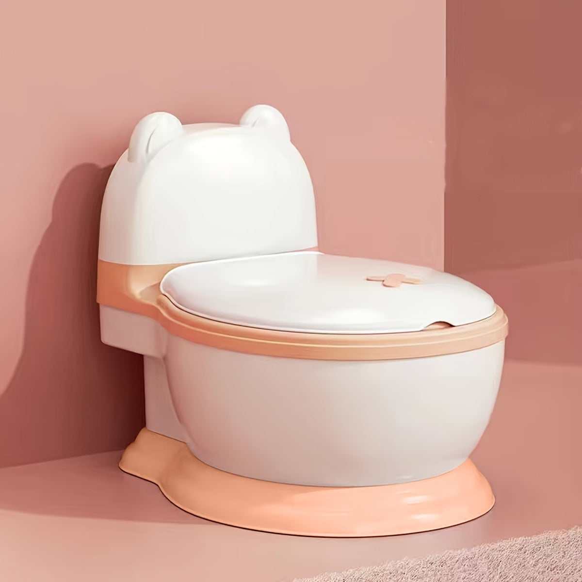 Kids Potty Chair for Children Ages 3-6 Durable Plastic Training Toilet Seat with Lid