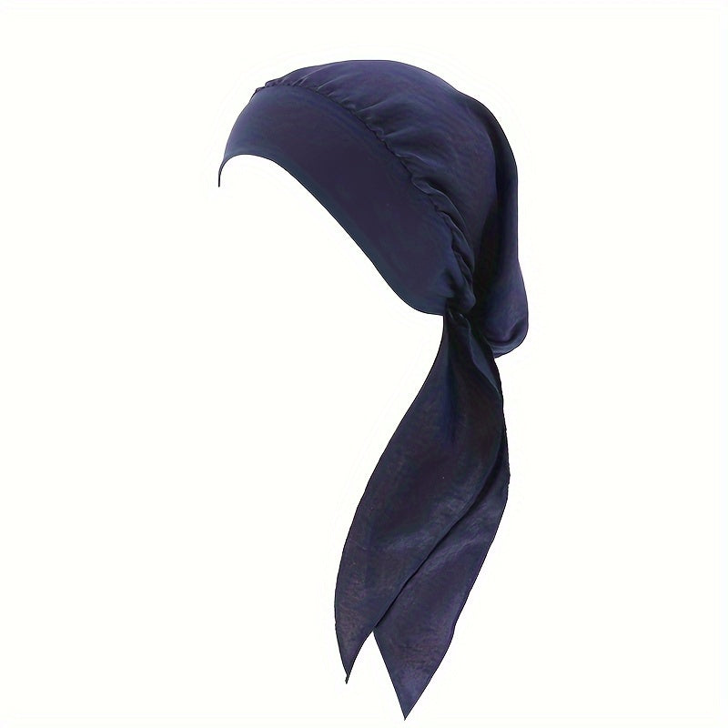 Kemo bemorlari uchun dantelli bog'ichli Paisley naqshli turban shlyapa