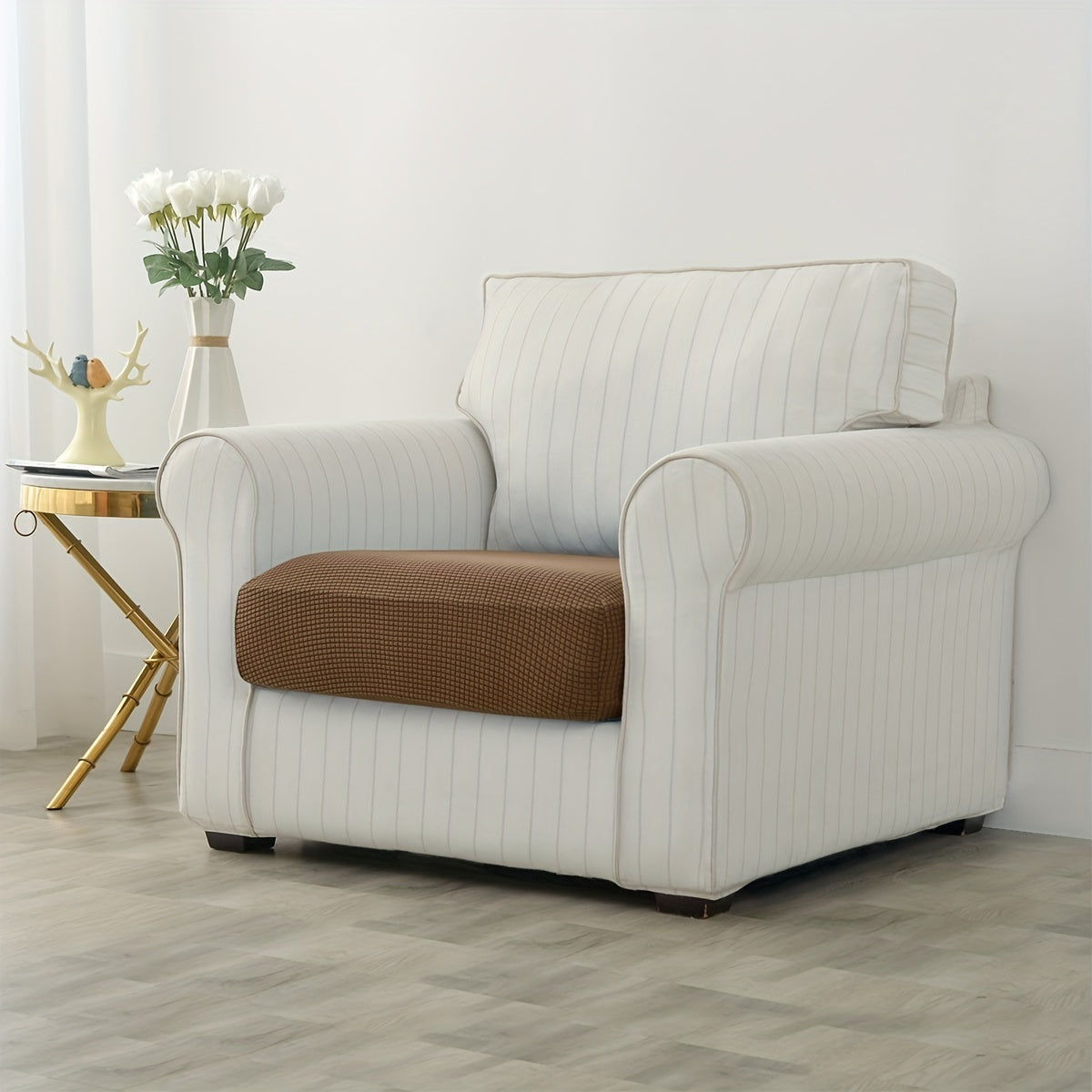 1 шт. жаккардовая наволочка для дивана для декора гостиной, с эластичным чехлом для сиденья для дивана.