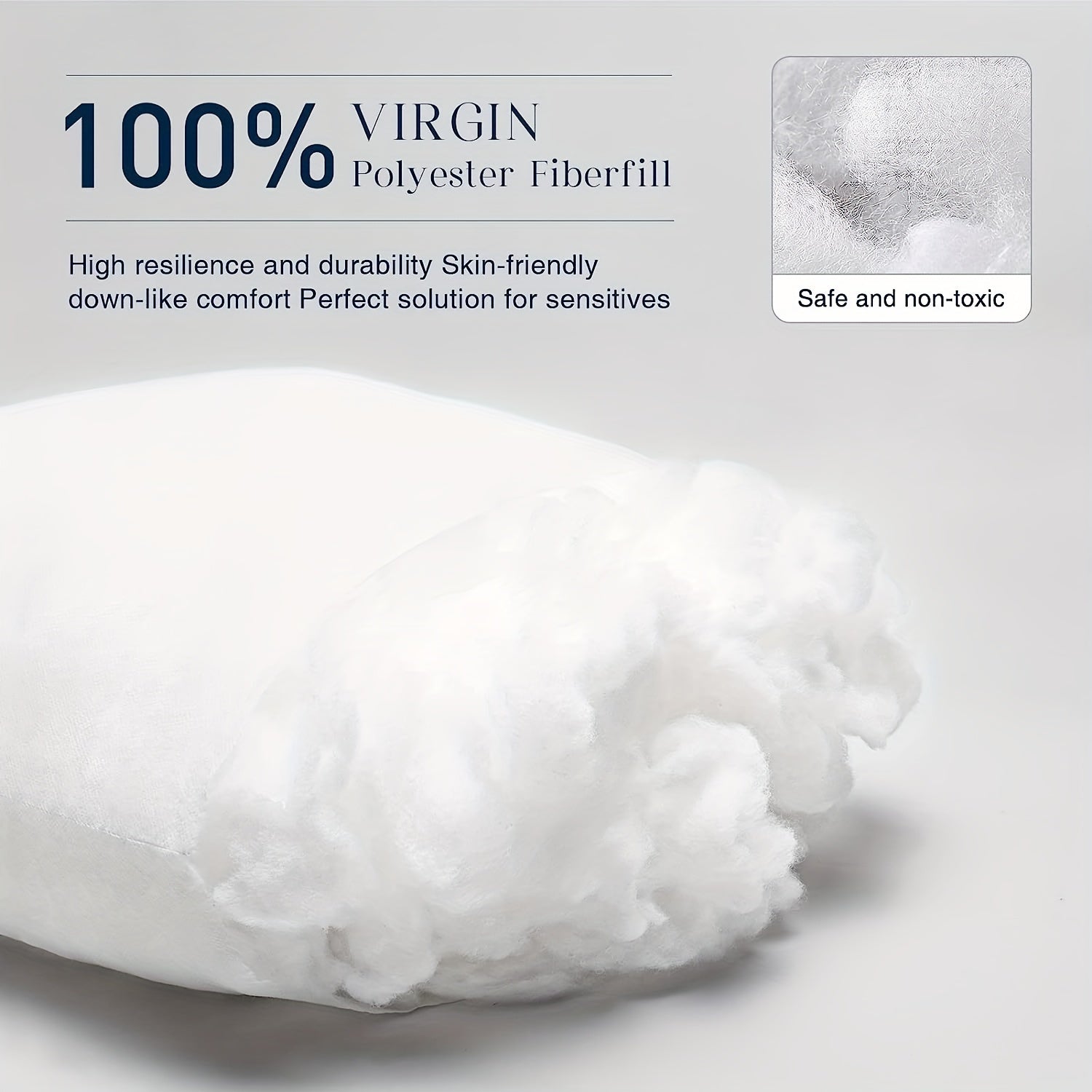 4 Square Cushion Inner Pillow Inserts Soft Fluffy for Bed Sofa Decor