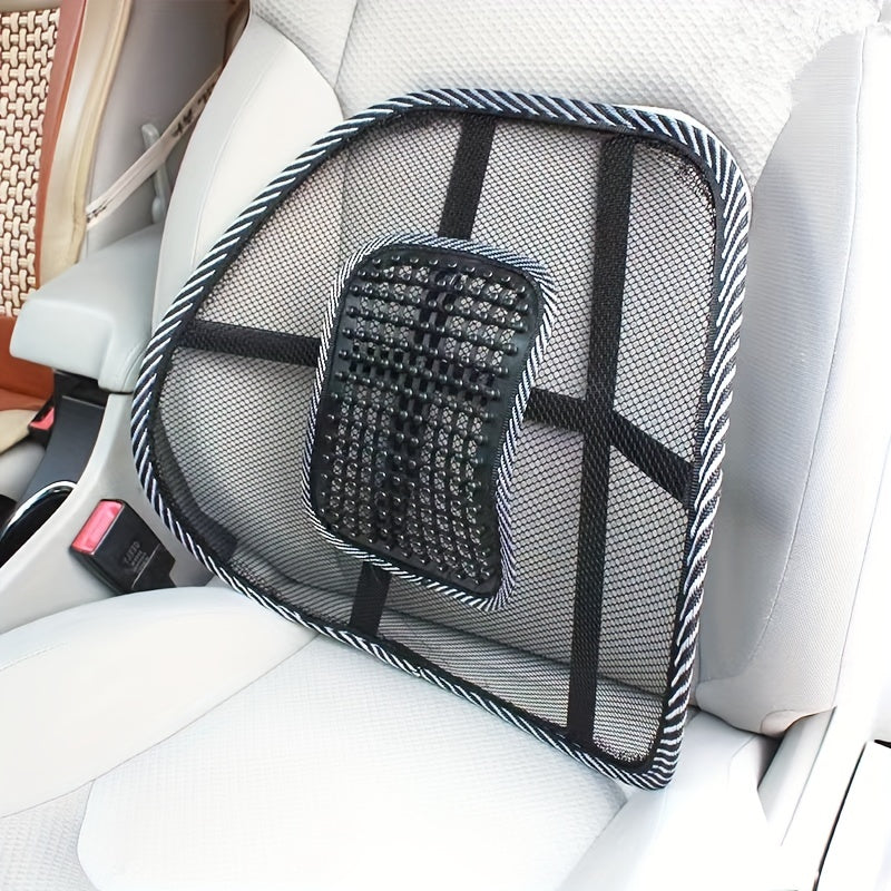 Car Waist Cushion Breathable Summer Seat Backrest Lumbar Support Office Car Interior