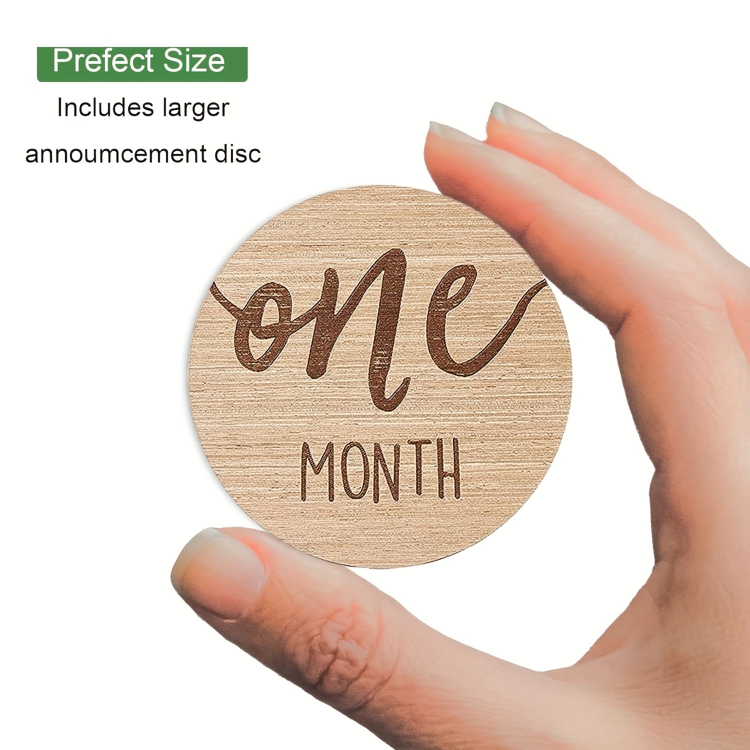 Set of 6 Monthly Milestone Cards for Baby Growth Tracking Double-Sided Photo Props