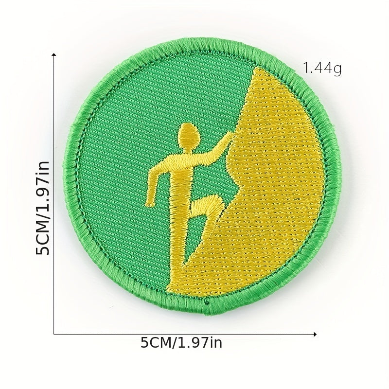 Set of 15 Vibrant Cartoon Badge Patches for Boys Scout Uniforms Embroidered Iron-On or Sew-On