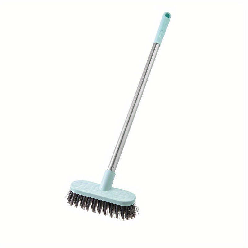 Floor Scrub Brush with Long Handle Durable Hard Bristles for Bathroom and Carpet Cleaning