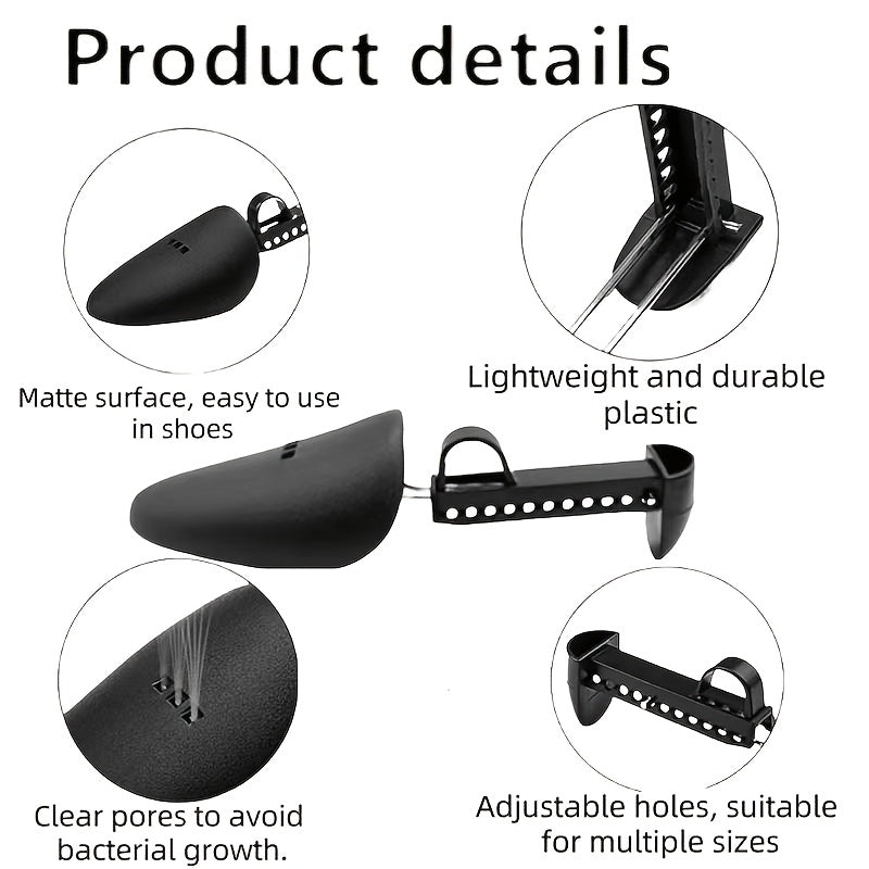 Men's Black Shoe Supports 4 Pack, Shoe Shape Maintainers, Extend Shoe Life