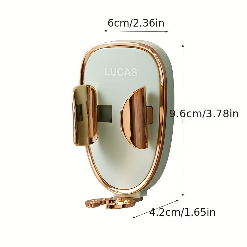 Wall-Mounted Electric Toothbrush Holder Punch-Free Bathroom Organizer