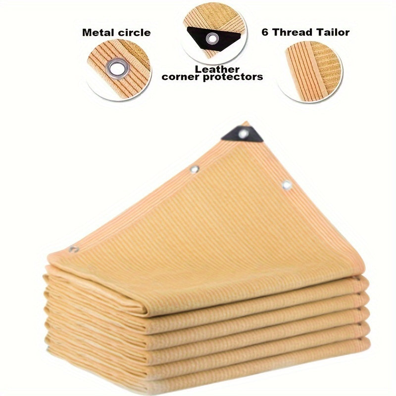 Yellow UV Protection Shade Cloth for Garden Plants 80% Shade Rate HDPE Sunblock Fabric