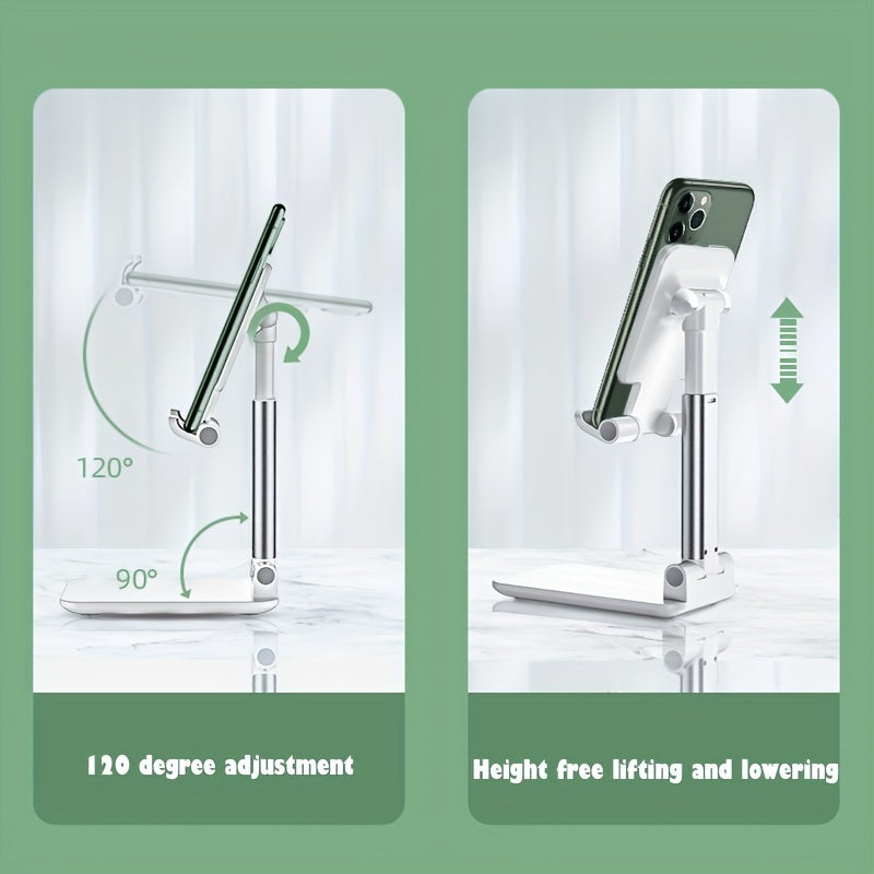 Foldable ABS Phone Stand for Desktop and Multi-Functional Use