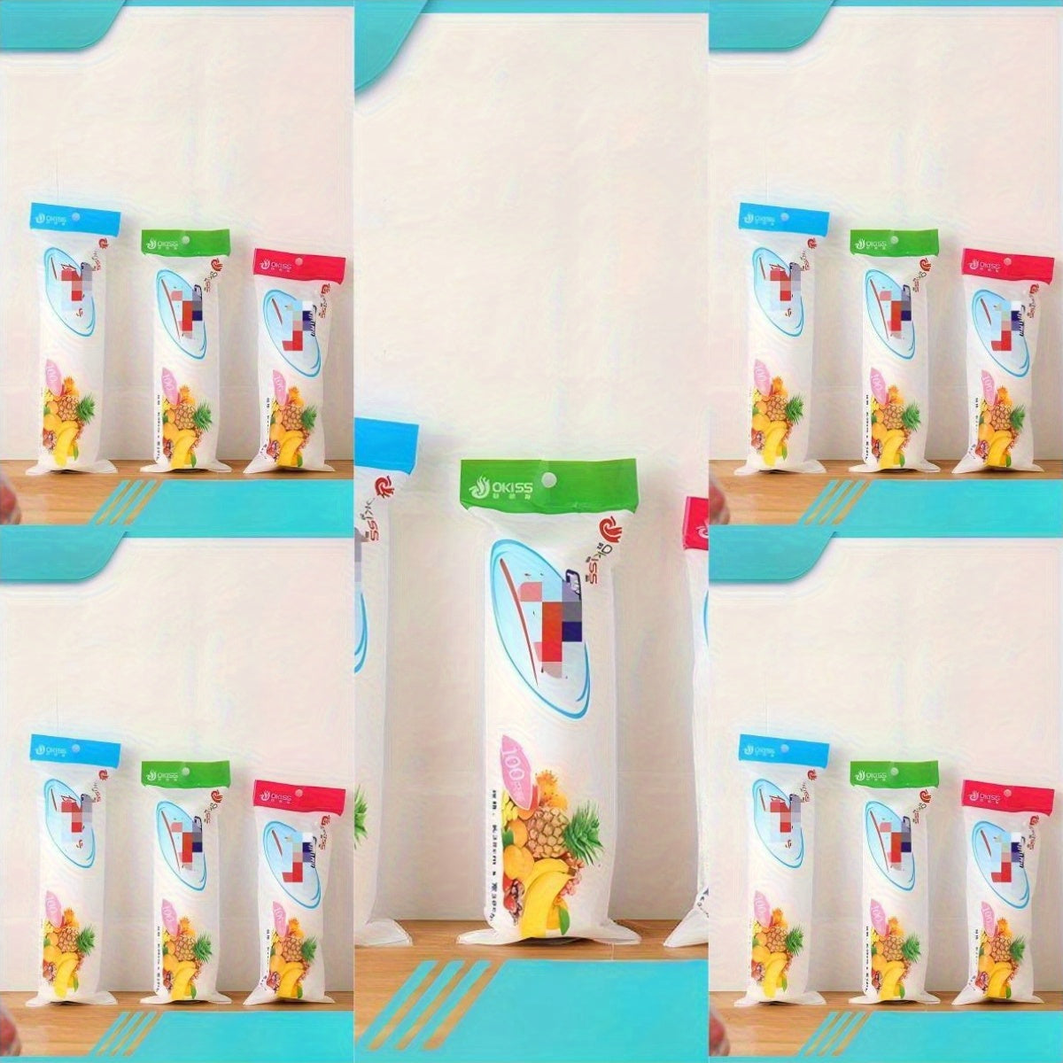 Мешки для хранения продуктов 66,9 см x 10,3 см x 4,6 см с герметичной застежкой-зиплок для закусок, фруктов, овощей