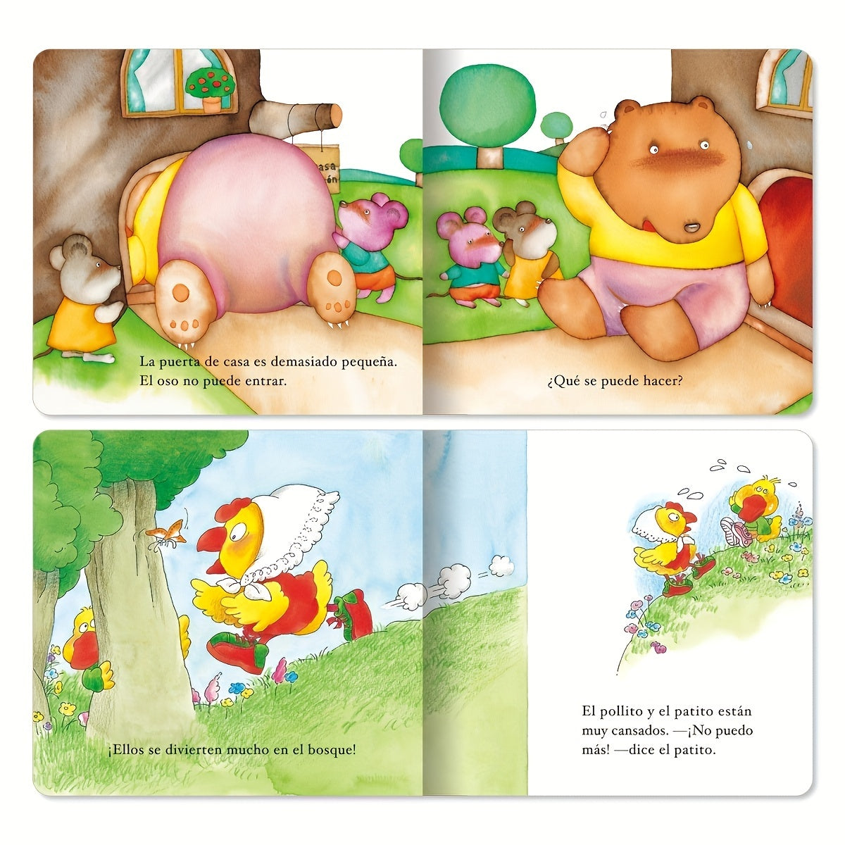 Set of 10 Spanish Children's Picture Books with Short Stories for Ages 3+