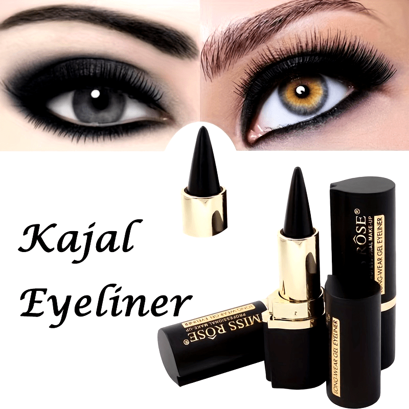 Women's Waterproof Matte Smudge-Proof Black Eyeliner Balm