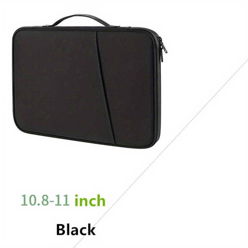 Nylon Laptop and Tablet Sleeve with Pockets for Office Supplies Up to 27.94 cm