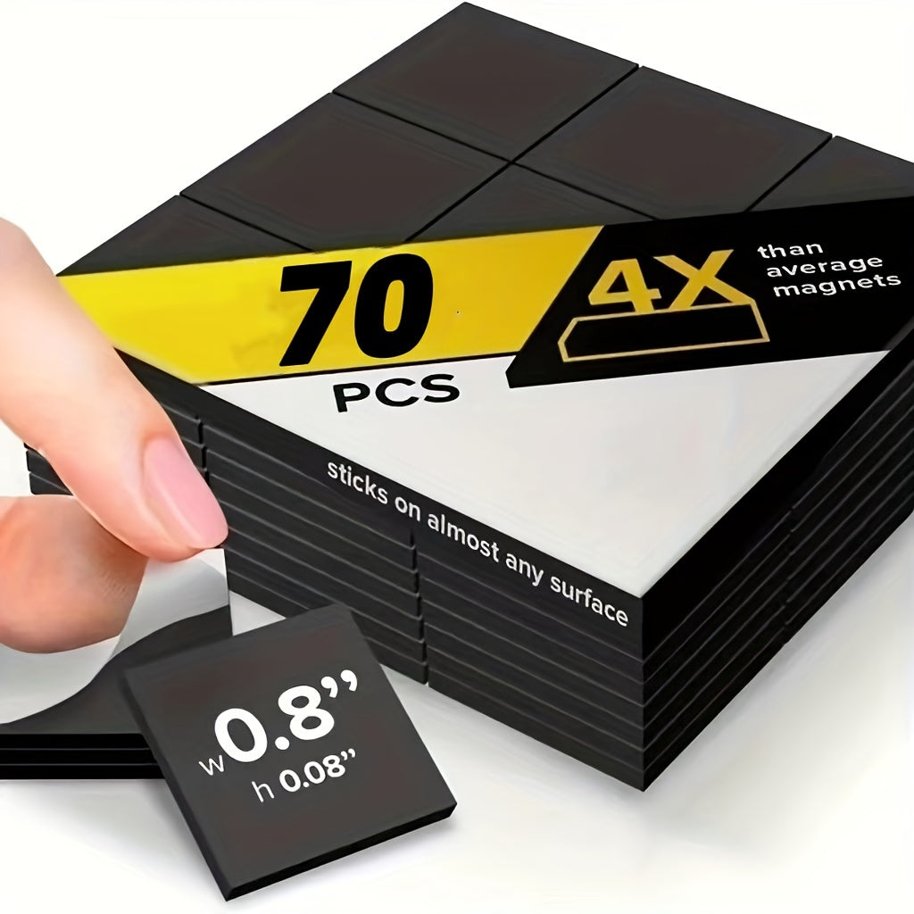 Puntos magnéticos de 2.03 cm de adhesión fuerte, flexibles para fotos, manualidades, uso en oficina, redondos y cuadrados, paquete