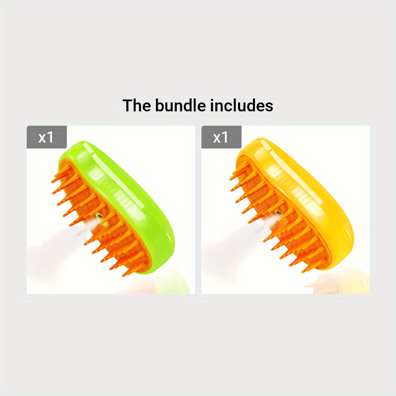 Pet Grooming Brush for Cats and Dogs 3-in-1 Steam, Cleansing, Massage
