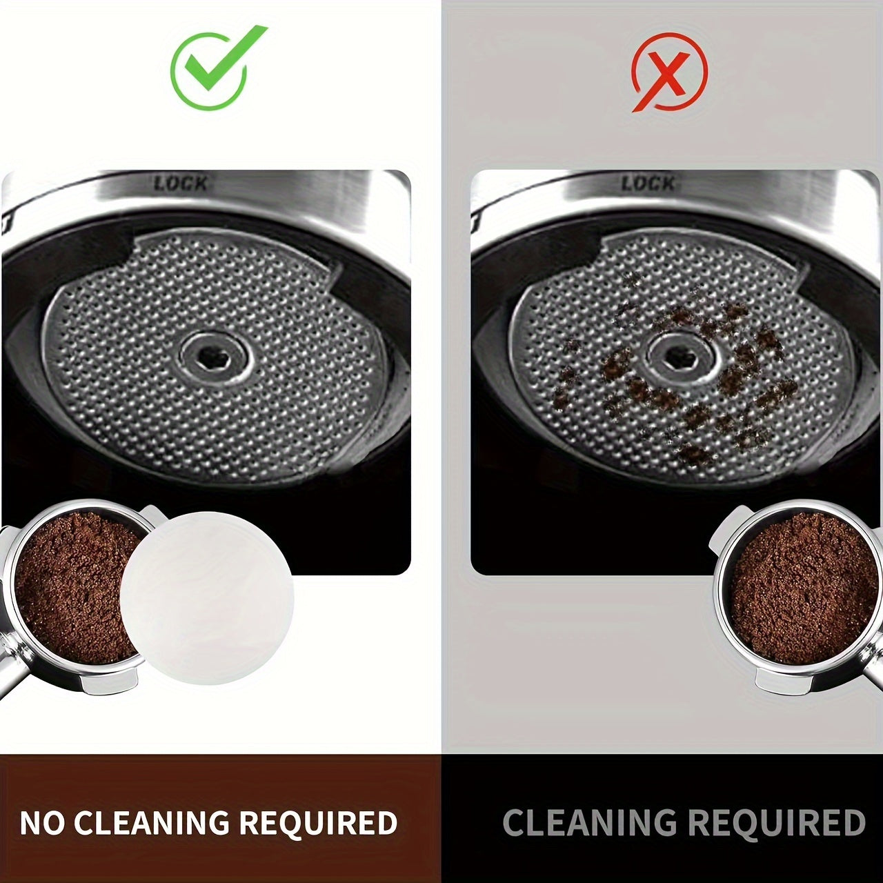 500-Donali O'zlashtirilmagan Qahva Filtri Qog'ozlari 51mm Espresso Mashinalari uchun