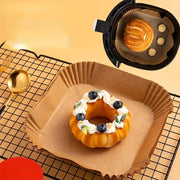 50/100 dona Quruq yopiladigan kvadrat havo qovurish panjaralari, issiqlikka chidamli pech va qovurilgan panjara aksessuarlari