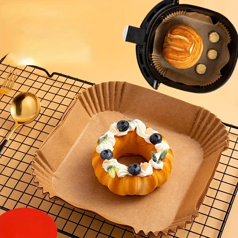 Disposable Square Air Fryer Liners 16cm 10/50/100pcs Oven Accessories