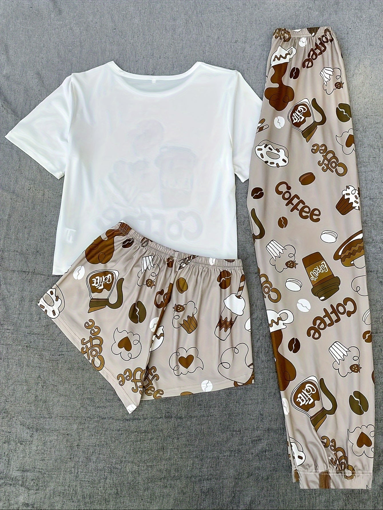 Women's Casual Cotton Cartoon Lounge Set