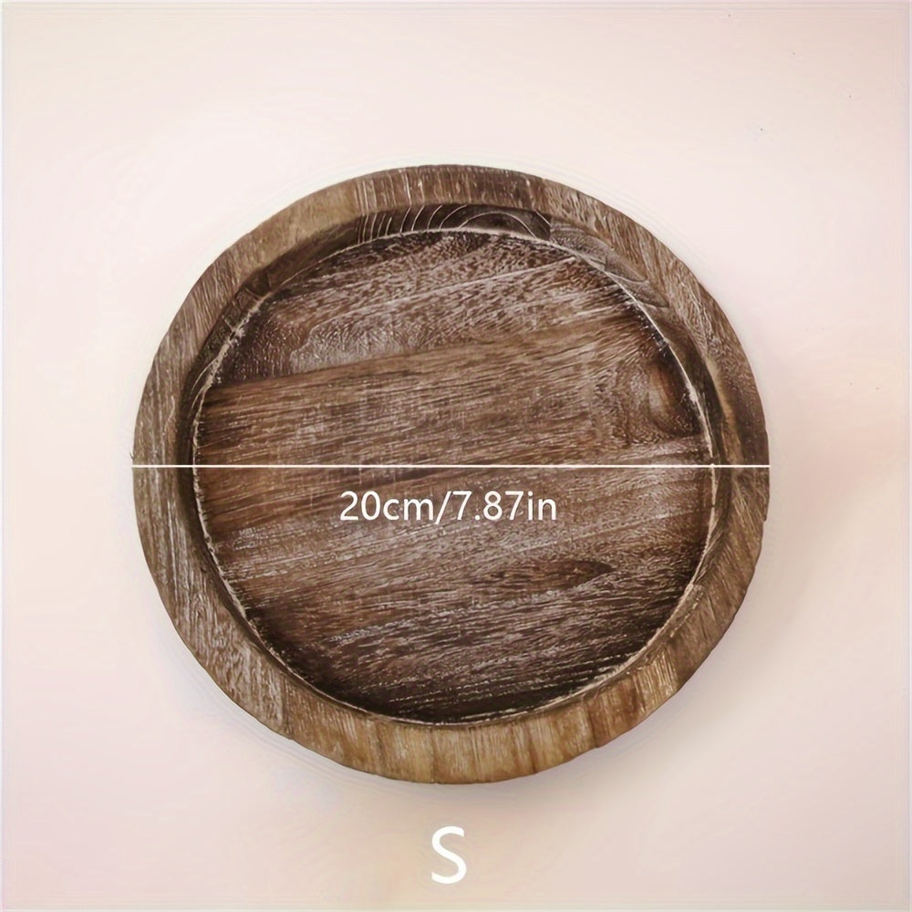 Небольшая деревянная подставка для свечей для центральной композиции на фермерском столе и декорации для Хэллоуина.