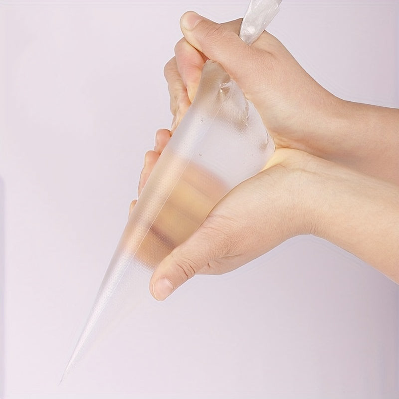 Set of 100 Disposable Pastry Bags for Cake Decoration and Desserts