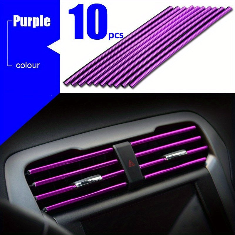 Universal Car Interior Air Conditioning Outlet Decorative Soft Strip