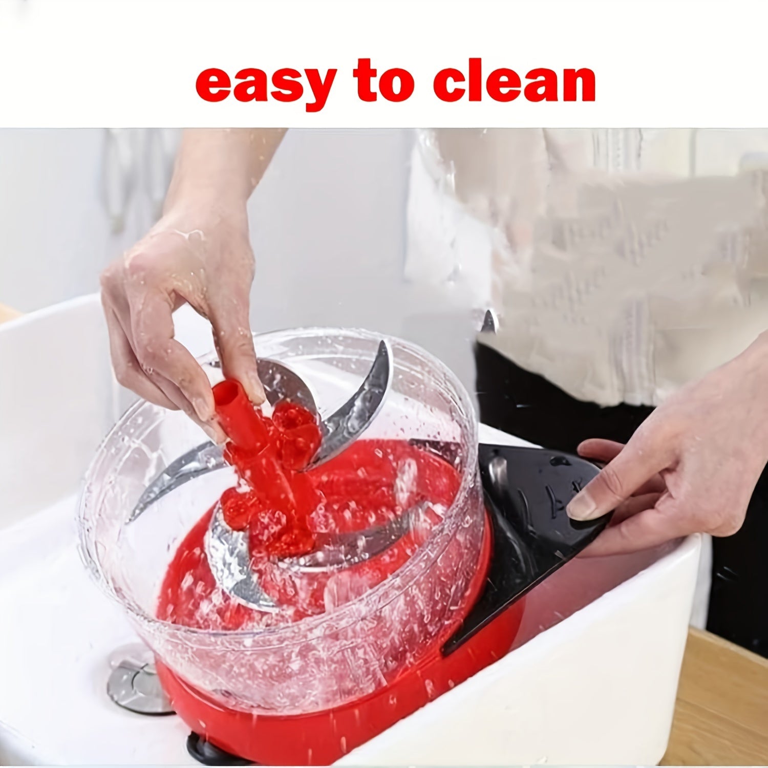 RV oshxona uchun PVC plastmassadan tayyorlangan ko‘p funksiyali qo‘lda sabzavot va sarimsoq maydalagich.