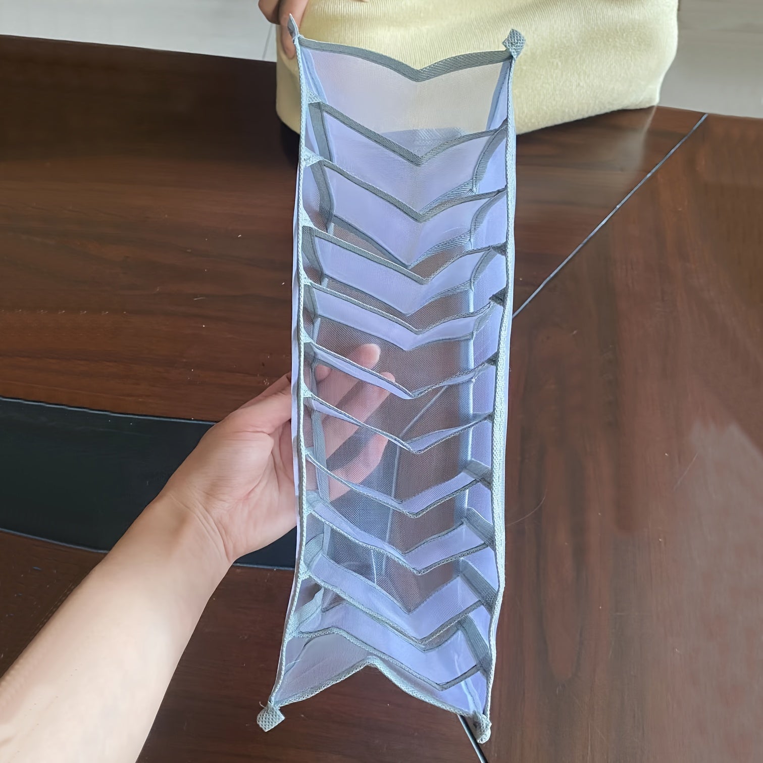 Storage Organizer for Clothes Socks and Underwear with Mesh Bags and Drawer Dividers