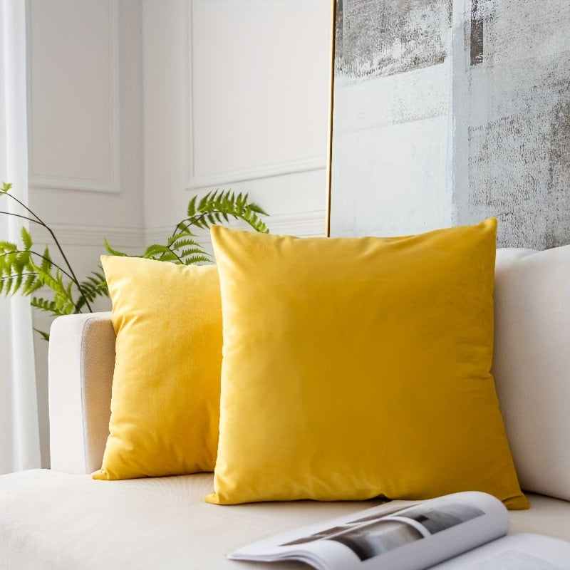 Soft Cotton Pillowcase with Hidden Zipper for Home and Office Decor