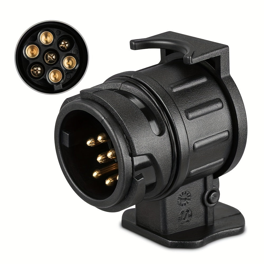 Universal 13 Pin dan 7 Pin g'ildirakli to'xtatuvchi adapteri uchun avtomobil RV karavani yuk mashinasi