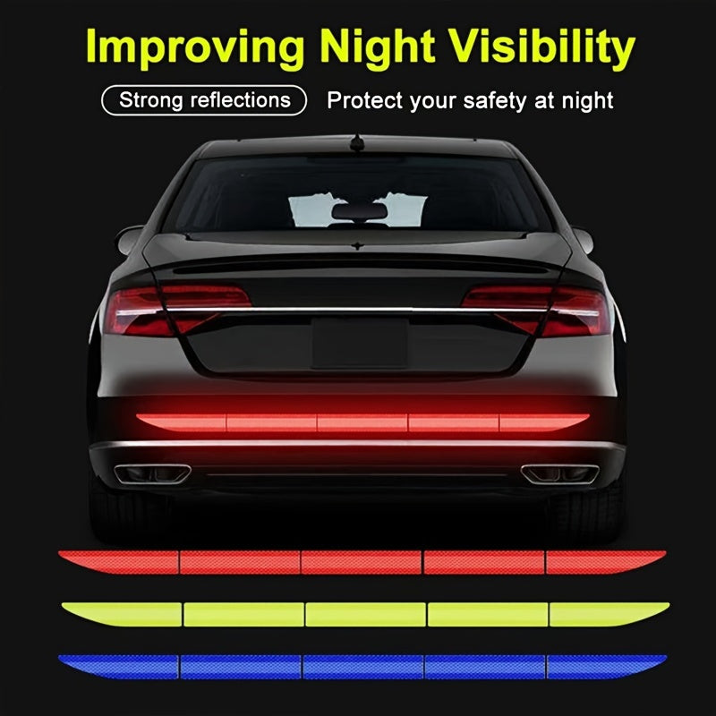 5Pcs Car Reflective Warning Stickers Rear Collision Prevention Safety Cover