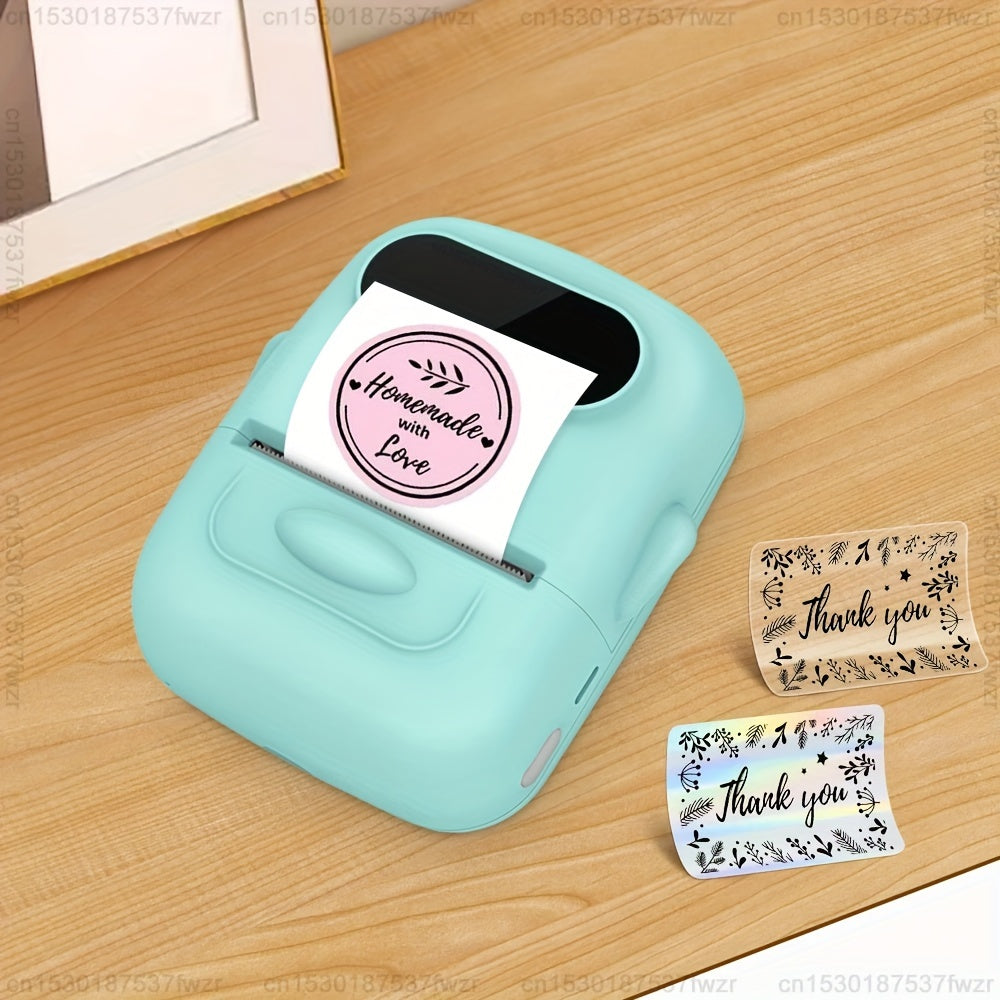 Portable Wireless Thermal Label Printer for Android iOS 40x30mm