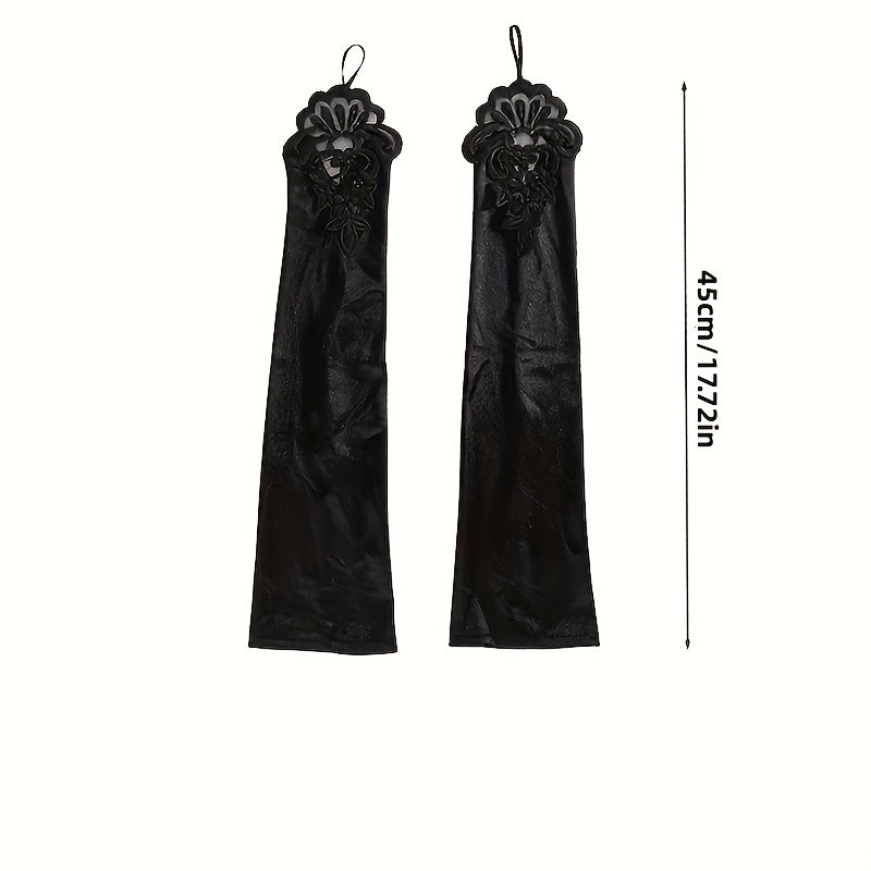 Long Satin Opera Gloves for Women Elegant Flapper Evening Accessory Gift