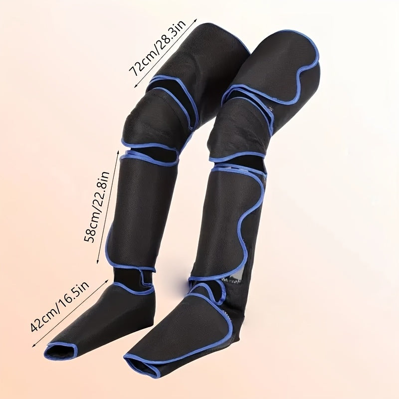 USB zaryadlash, isitish va vibratsiya bilan to'liq oyoq massajchisi, simsiz LCD boshqaruvchisi, oyoq va oyoq uchun havo to'ldirish botinkalari, kalf va son mushaklarini bo'shatish uchun mo'ljallangan, turli xil sozlanadigan.