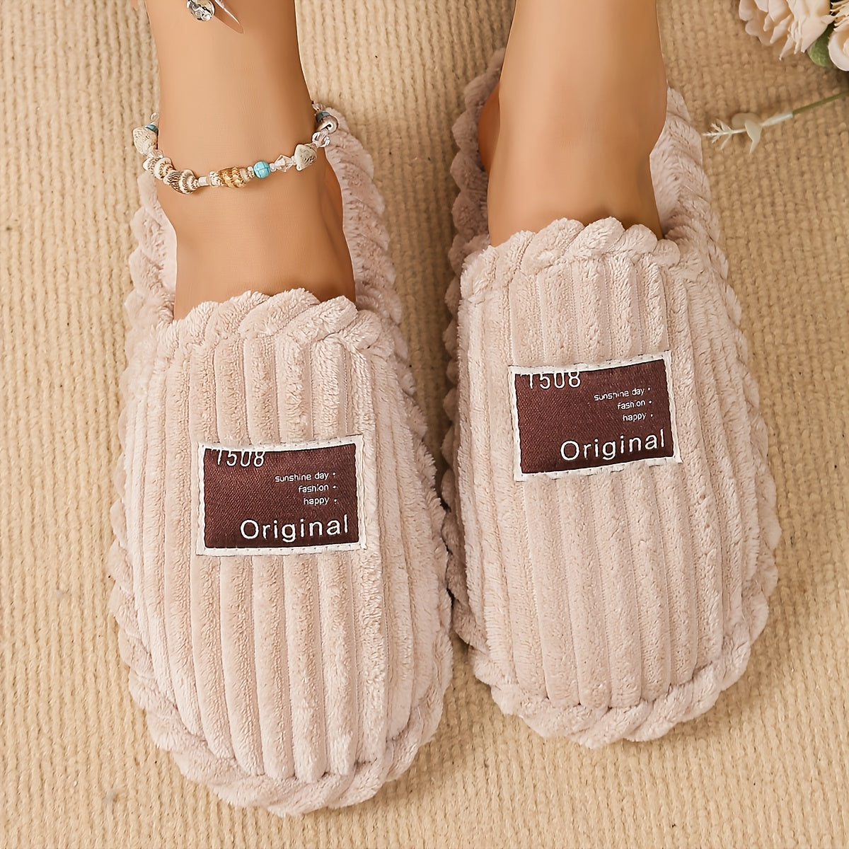 Unisex Non-Slip Indoor Slippers for Men and Women Autumn Winter Comfort