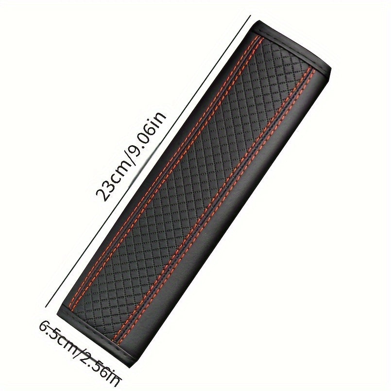 Car Seat Belt Cover Leather Quilted Safety Comfort