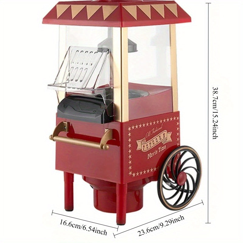Electric Popcorn Machine with Cart for Home Use