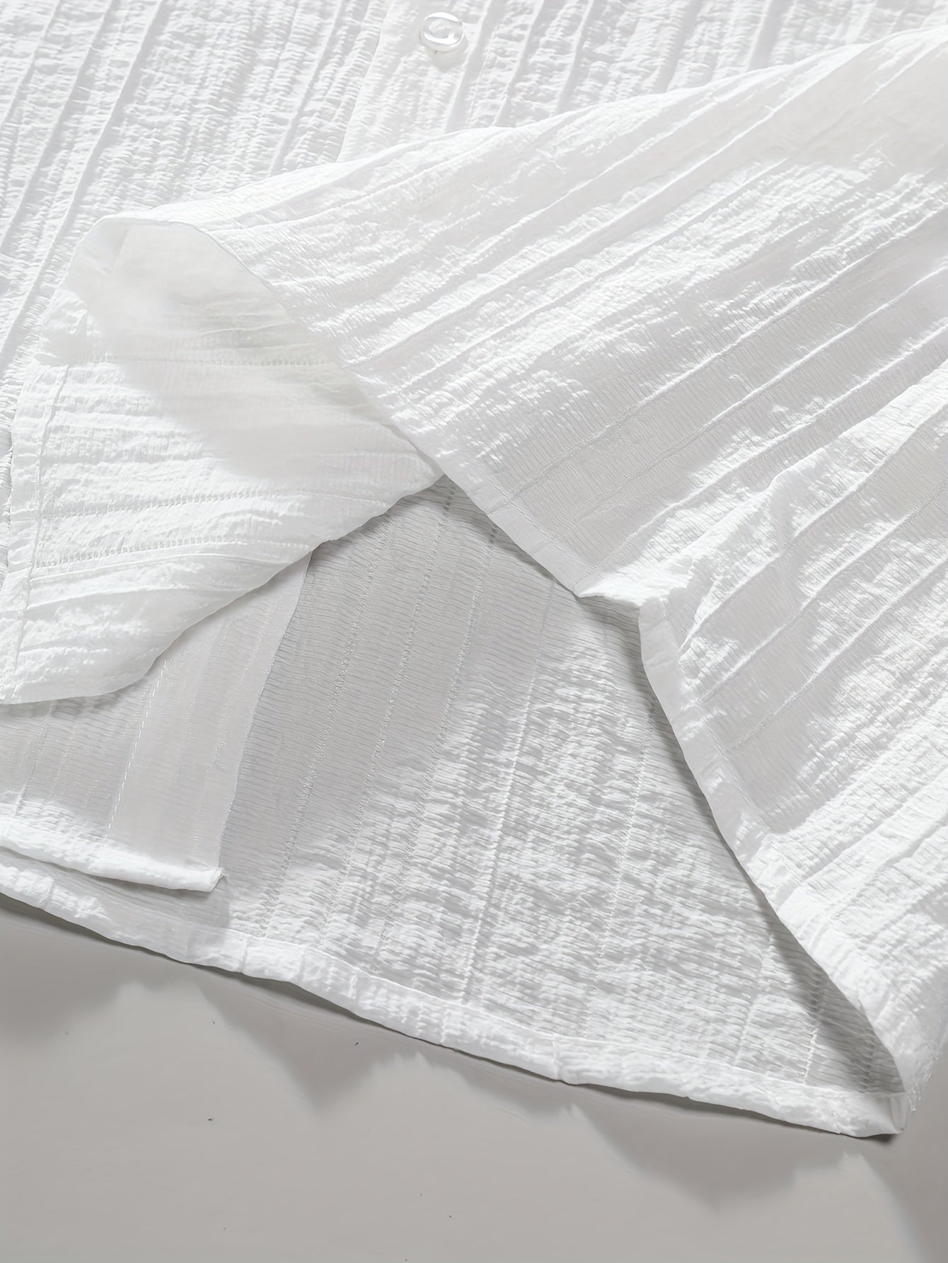 Men's Black Short Sleeve Casual Shirt Lyocell Stand Collar Pocket Summer