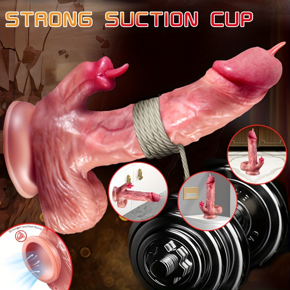 Female Masturbator Realistic Insertable Vibrating Dildo with 9 Modes