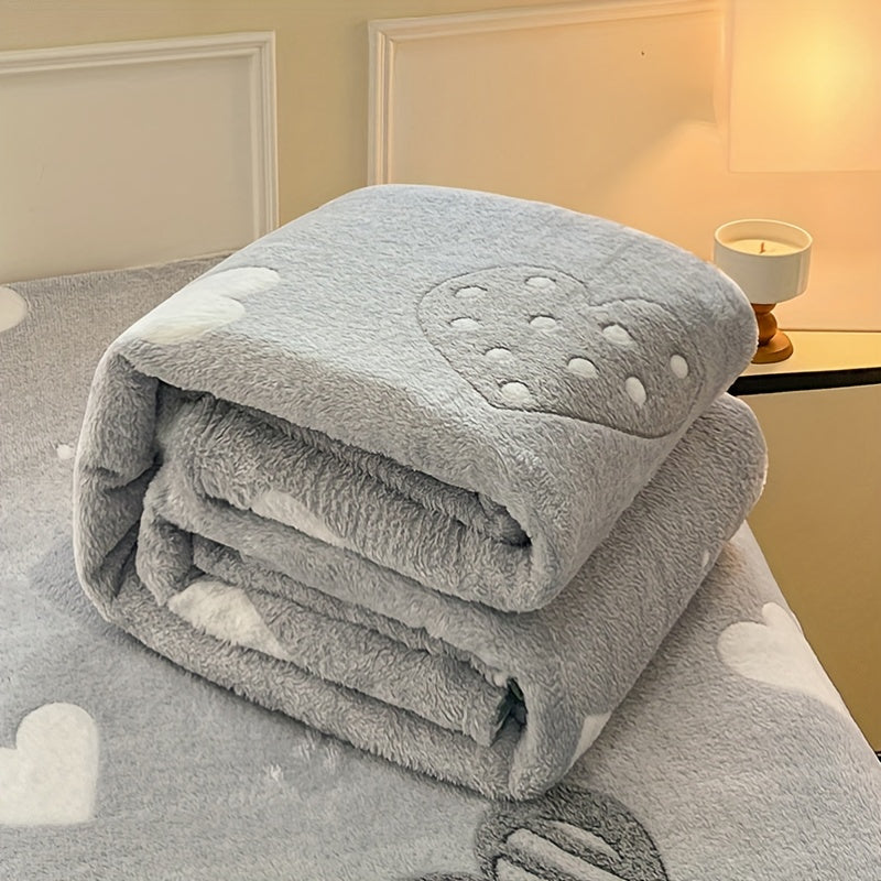 Soft Flannel Blanket Dual-Sided for Bed or Couch Perfect for Winter and Holiday Gifts